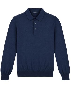 Fay Tops ,Blauw ,Katoen Poloshirt Met Korte Mouwen