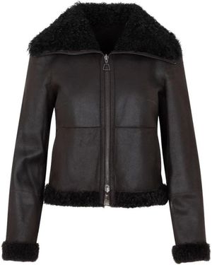 Akris Giacca di pelle di agnello di lusso - Nero
