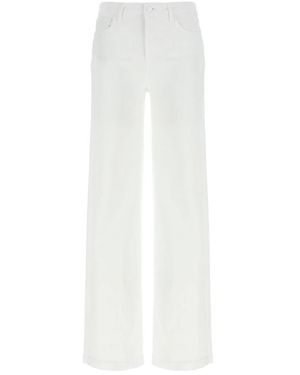 L'Agence Clayton Wide-Leg Jeans - Weiß