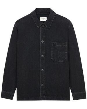 Saint Laurent Denim Shirts - Negro