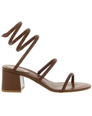 Rene Caovilla High Heel Sandals - Brown