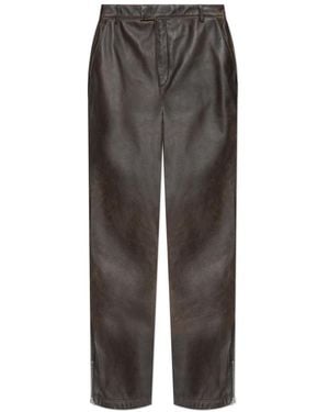 Represent Leather Trousers - Marrón