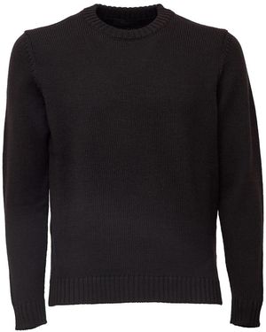 Zanone Giro Crewneck Sweater - Zwart