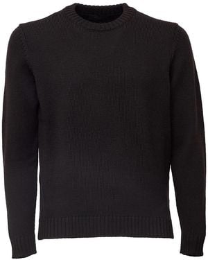 Zanone Round-Neck Knitwear - Noir