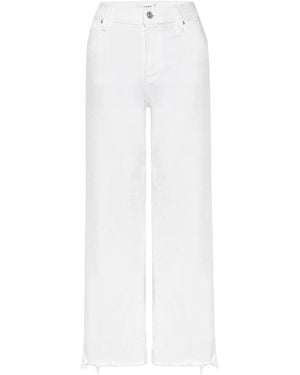 FRAME Le Slim Palazzo Crop - Wit