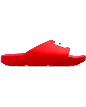 Givenchy Schoenen ,Rood ,Label Slide Flat Mules