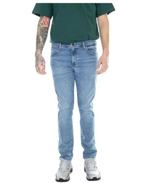 Wrangler Larston Slim Tapered Jeans - Blauw
