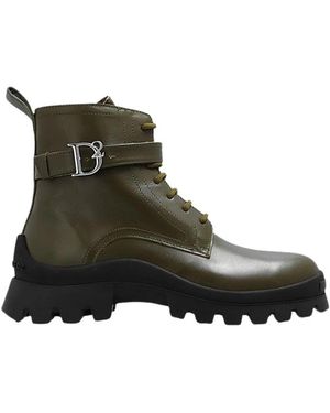 DSquared² Lace-Up Boots - Vert