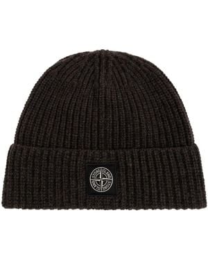 Stone Island Leichte Rws Geelong Wollmütze - Schwarz