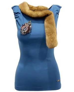 DSquared² Sleeveless Tops - Blue