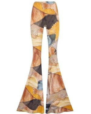 Roberto Cavalli Wide Trousers - Metallizzato