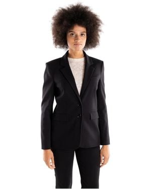 Pinko Geknoopte Revers Blazer - Zwart