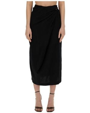 Alysi Midi Skirts - Black