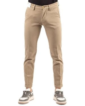 Re-hash Slim-Fit Trousers - Natural