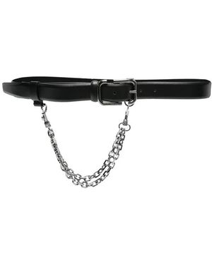 The Attico Cintura Riem - Zwart