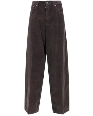 Haikure Jeans ,Bruin ,Katoen Bethany Velvet Pier Wide Leg Jeans - Grijs