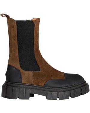 Bervicato Schoenen ,Bruin ,Stijlvolle Enkellaars Voor Vrouwen