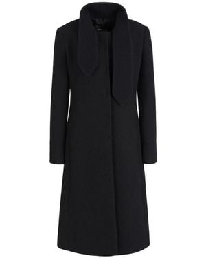 Emporio Armani Single-Breasted Coats - Black