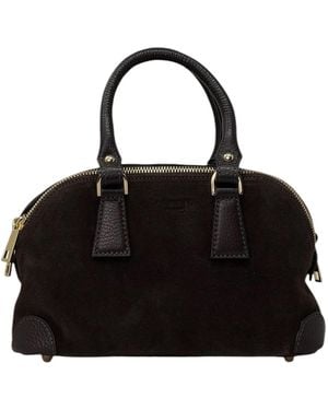 Avenue Fandango Toy Wildlederschultertasche - Schwarz