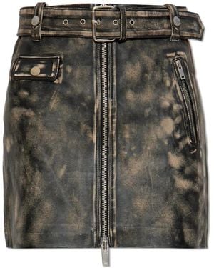 Gestuz Leather Skirts - Gris