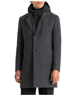 Antony Morato Single-Breasted Coats - Black