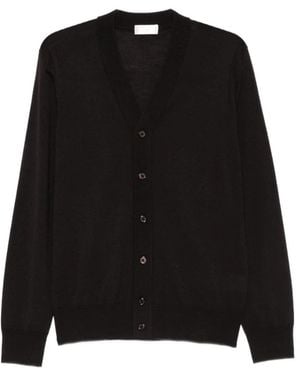 Paolo Pecora Cardigan Mit Knöpfen - Schwarz