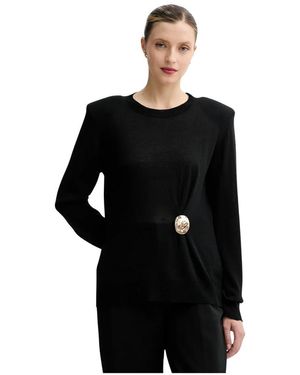 SIMONA CORSELLINI Rundhals-Strickware - Schwarz