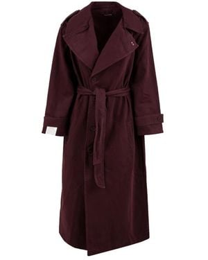 ICON DENIM Trench Coats - Purple