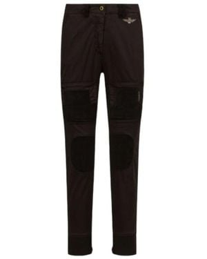 Aeronautica Militare Slim-Fit Trousers - Black