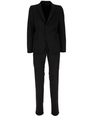 Prada Single Breasted Suits - Black