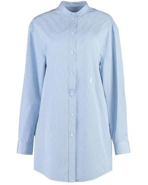 Jil Sander Overhemden ,Blauw ,Katoen Wednesday Shirt