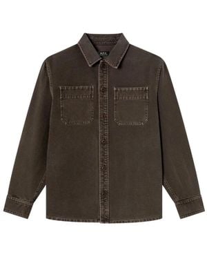 A.P.C. Surchemise Workwear - Grün