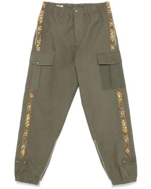 Dries Van Noten Straight Trousers - Green