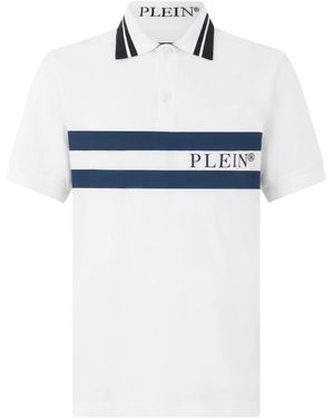 Philipp Plein Polo Ss Logo - Wit