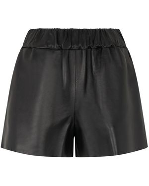 RED Valentino Leather Shorts - Zwart
