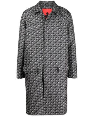 Ferrari Single-Breasted Coats - Grey