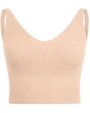 Peserico Sleeveless Tops - Natural