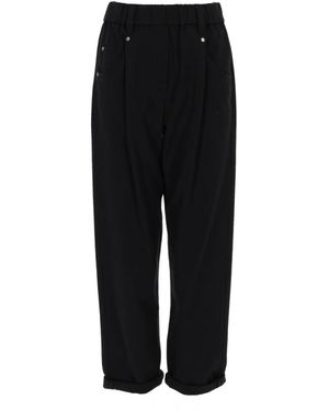Brunello Cucinelli Rechte Broek - Zwart