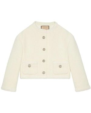Gucci Tweed Jackets - Natural