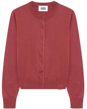 Alpha Studio Cardigans - Red