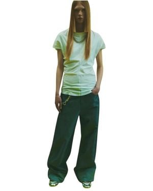 Circus Hotel Wide Jeans - Green