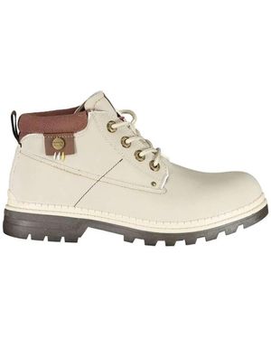 Carrera Lace-Up Boots - Bianco