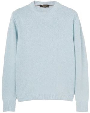 Loro Piana Round-Neck Knitwear - Blue