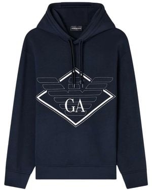 Emporio Armani Hoodies - Blue