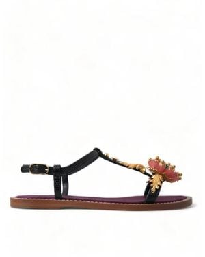 Dolce & Gabbana Flat Sandals - Brown