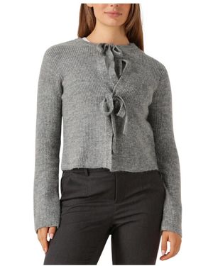 Object Graue Strickjacke Für Damen