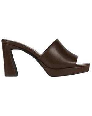 Jeffrey Campbell Heeled Mules - Brown