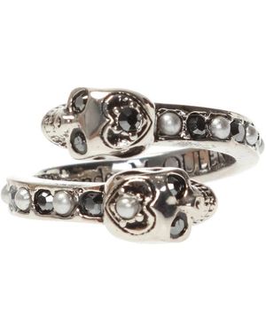 McQueen Ring Met Swarovski-Kristallen - Metallic