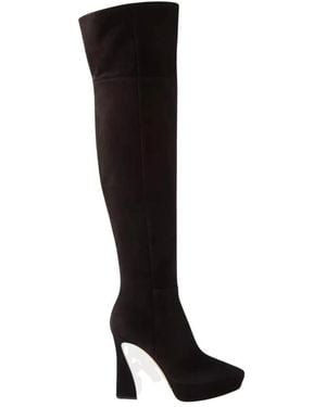 Gianvito Rossi Over-Knee Boots - Zwart