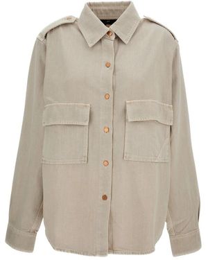 3x1 Overhemden ,Denim Kenya Denim Shirt - Naturel